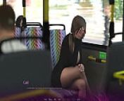 THE OFFICE - Sex Scene #11 Licking Wet Pussy on Bus - 3d game, porn game from the office 3d porn game
