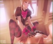 Black Cat DVA gets Anal from anime ampute cat