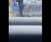 Thick latina in Walmart parking lot from in walmart plaza
