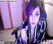 Skinny streamer flashing tits and ass on webcam from twitch nip slips