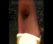 Shoeplay Feet Toes girl plays with her golden flats and shows her sweaty toes Ballerrinas Flatsshoes from next ote com
