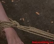 Tiedup dominated sub tormented with toys from tiedup fun