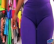 BIG ASS In Tight SPANDEX MAID has Sexy Cameltoe n Big Tits. from eskoz tits n ass