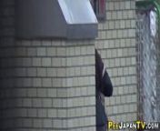 Asian teens pee on cam from hidden toilet