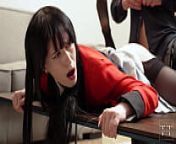 Yumeko Jabami was defeated and humiliated by drinking her rival's cum! Crazy Excitement, anime, hentay from jabami yumeko