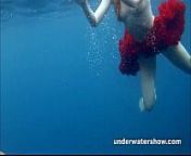 3 girls stripping in the sea from underwater drown nude