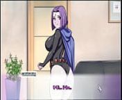 Waifu Hub S2 - Adult Raven from Teen Titans [ Parody Hentai game PornPlay ] Ep.1 Raven stripped us in the blink of a eye with dark magic from film xxx heroine