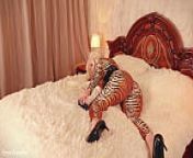 Beautiful hot blonde MILF doing selfies in spandex catsuit - FemDom ignoring video (Arya Grander) from arya xxx fa