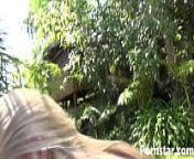 Gorgeous Blonde Stacie Jaxxx Deep Throats Outdoors from gorgeous young blonde blows bubble gum and swallows cum fr0m