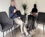 Public Dick Flash in a Hospital Waiting Room! Gorgeous muslim stranger girl caught me jerking off in a hospital and helped me get a sperm sample before the appointment. from muslim girl helping