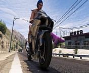 gta 5 | girl riding a motorcycle naked from gta 5 game nude girl