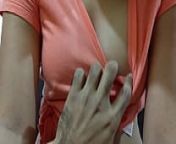 Indian gf boobs press and sex from chest press