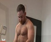 Jonas' torso tightens, his balls disappear & his cock spits from european gay movie