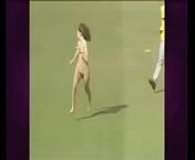 sporting match streaker from naked gril