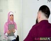 HijabHookup.Me - Arab hijab student Paulina Ruiz visited her big cock teacher at his home from muslim sex at home