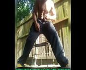 Hot Ripped Straight Bodybuilder Posing Nude and Jerking Off Big Dick in the backyard from lean gay guys nude