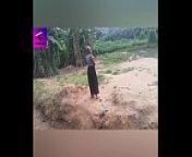 A village girl strolled and masturbated her pussy in a village River. Ruzzyde from intr