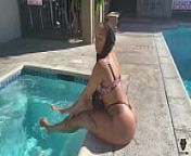 Hot BBW KrackinAssKeys Takes Rome Major's Raging Hard Cock Poolside! from raging sexy mms
