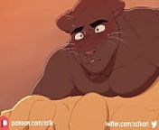 Dog&atilde;o sendo fodido por pantera - Animation de Zcik from furry gay sex