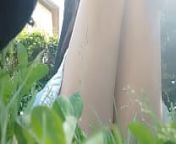 pee on the grass with Chantal Channel from peep malay naked girl pissing toilet voyeur hidden cam
