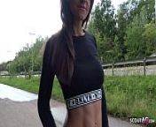 GERMAN SCOUT - Instagram Fitness Teen Model aus K&ouml;ln bei Strassen Casting f&uuml;r Geld gefickt from xxx ln di