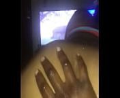 Ebony rides dick backwards from sex backward