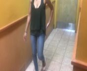 Blowjob in a Popeyes restroom cum in mouth and swallow from rakul hottest no