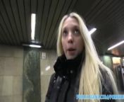 PublicAgent Pale Skinny blonde fucked hard by a big cock from miriama