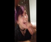 FtM Finally Takes Huge Open Mouth Facial from www girlxgir xxx