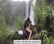 Passionate Outdoor Blowjob and Sneaky Sex in Hawaiian Waterfall Paradise from foto memek kadek devi xxx