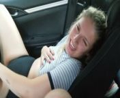 Daddy and his girl play and talk in the car from young candydoll camel toe