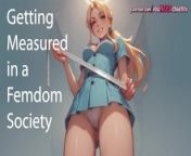 Getting measured in the femdom society [chastity][audio story] from aidil