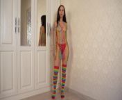 Pantera_Nika tries on mesh dresses from veronika vernadskaya nude photod