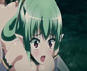 Horny Green Haired Bitch Likes To Make A Paizuri With Her Tits from cabu verde