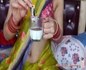Sexy bhabhi makes yummy coffee from her fresh breast milk for devar by squeezing out her milk in cup from lactating indians