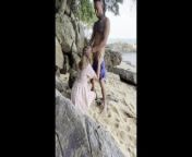 Blowjob on the beach from sexy hot aunty open young ma