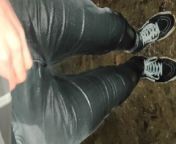 Cold Night Public Piss and Shower from cleo fully clothed wetlook