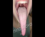 Long tongue teen from fake hotel