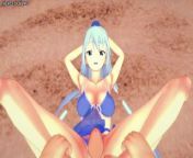 Aqua Gives You a Footjob At The Beach! Konosuba Feet POV from konosuba