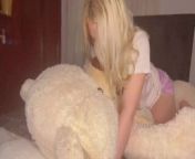 WITH MY FRIEND TED, IT GIVES ME A LOT OF PLEASURE AND IT'S SOFT from peluche