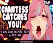 F4M - Giantess Catches & Teases You! [3Dio] [Ear Eating] - NSFW - Preview from www actress kajo