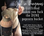 ASMR | Girlfriend makes you fuck the DUNE popcorn bucket | Audio Porn for Men from porn dune