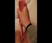 MSKENNEDY plays with her brush from desi masturbating with hair brush