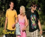 Kinky Granny Fucked In The Woods By 2 Young Dudes from sex chat iranian
