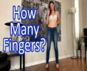 Chastity Games 11 - How Many Fingers - Guessing JOI Game by Clara Dee from desi sex raipur