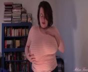Huge boob tit drop sheer shirt from huge boobs bra