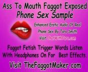Ass To Mouth Faggot Exposed Enhanced Erotic Audio Real Phone Sex Tara Smith Humiliation Cum Eating from manipuri phone sex audio recording mp3