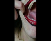 HD Mouth, Teeth, Tongue, and Throat Show (before cannibal video) from cannibal ferox