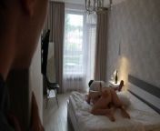 HOT MILF WIFE LET CUCKOLD HUSBAND WATCH WHILE SHE FUCK ANOTHER MAN from ñipples sucking