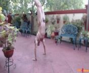 Sexy Guy Practicing Outdoor Handstand Naked from surbhi jyoti nude sexy h